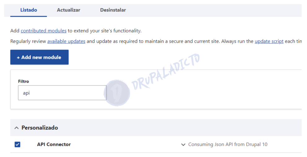Custom Module Drupal | www.drupaladicto.com - Consultor especializado en drupal y symfony