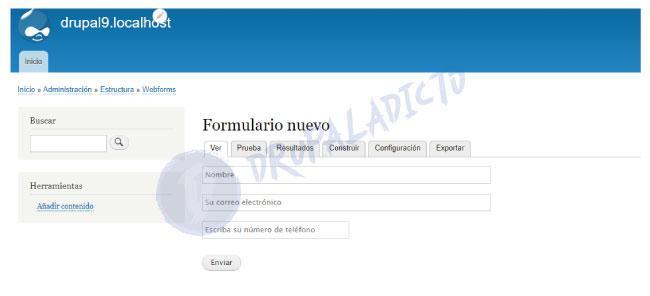 Webform Drupal Module | www.drupaladicto.com - Consultor especializado en drupal y symfony Webform Drupal Module | www.drupaladicto.com - Consultor especializado en drupal y symfony