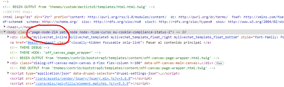 Snippet | www.drupaladicto.com - Consultor especializado en Drupal y Symfony